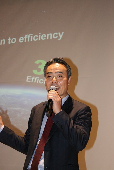 슈나이더일렉트릭 김경록 대표가 스마트팩토리에서 중요한 이슈 중 하나가 에너지 절감이라고 밝혔다. [사진=Industry News]