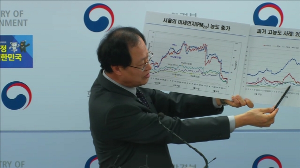 국립환경과학원 김정수 기후대기연구부장이 