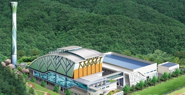 비재생폐기물로 생산한 에너지를 신재생에너지에서 제외하는 법률 수정안이 19일 국회(임시회) 제1차 법률안 소위에서 가결됐다. 사진은 춘천시 폐기물종합처리시설 소각장 [사진=춘천시]