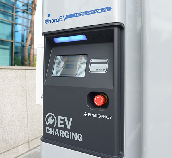 포스코ICT의 전기차 충전기 전경 [사진=포스코 ICT]