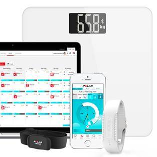 모바일 기기와 연동이 가능한 스마트 체중계 [사진=Polar 홈페이지 캠처]