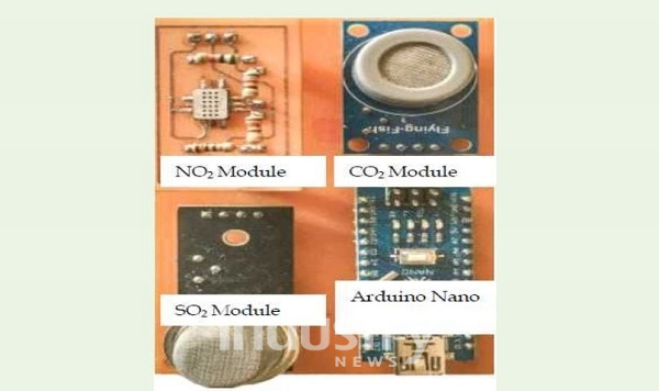 대기오염 모니터링에 사용되는 장치회로(Device Circuit) [사진=한국환경산업기술원]