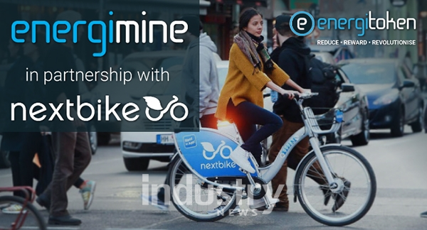 영국 맨체스터 소재의 블록체인 에너지 플랫폼 기업 '에너지마인'이 영국 공유자전거 기업 '넥스트바이크'와 파트너십을 체결했다.[사진=에너지마인]