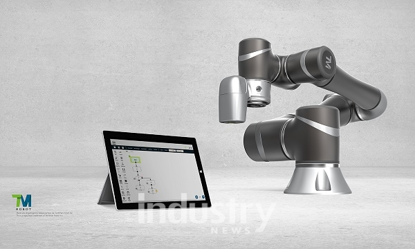 TM로봇의 협업로봇은 비전시스템이 내장돼 인기를 끌고 있다. [사진=TM로봇]