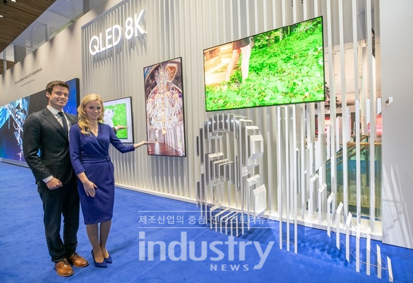 삼성전자가 ISE 2019에서 공개하는 QLED 8K 사이니지 [사진=삼성전자]