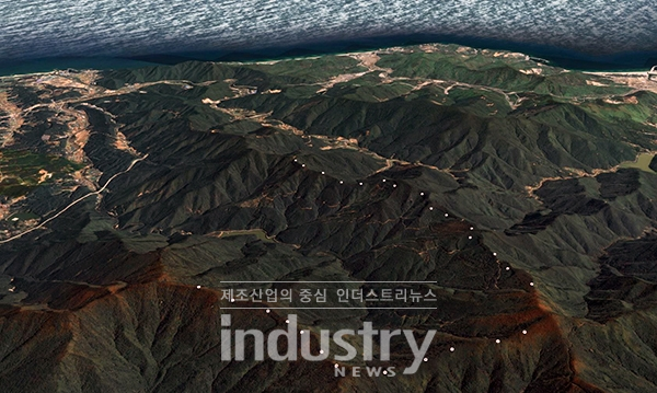 유니슨이 강릉에 추진하는 강릉안인풍력발전단지 조감도 [사진=유니슨]