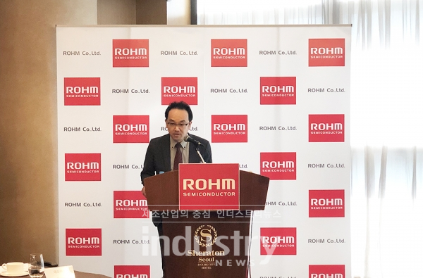 로옴은 최근 업계 최초 전력 손실 제로 소형 비접촉 전류 센서 ‘BM14270MUV-LB’를 공개했다. [사진=인더스트리뉴스]