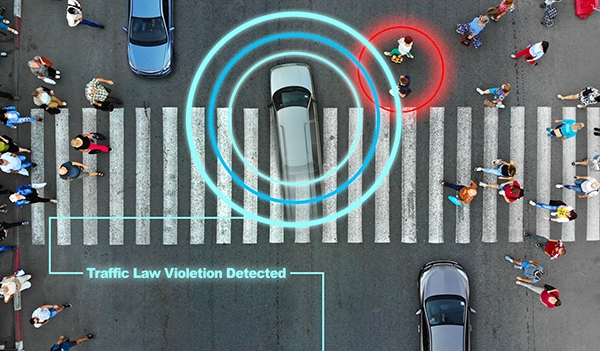 과기정통부가 IoT 기술을 활용해 야간보행자 안전을 위한 스마트 횡단보도를 개발할 예정이라고 밝혔다. [사진=dreamstime]