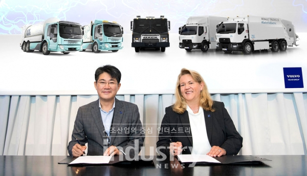 삼성SDI와 볼보그룹이 전기트럭용 배터리팩 개발을 위한 전략적 제휴를 체결했다. [사진=볼보그룹]