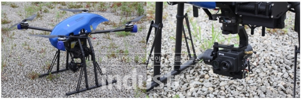 XDRONE XD-i4 모델에 장착된 FLIR Duo™ Pro R 열화상 카메라 [사진=플리어]