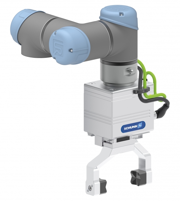 슝크의 롱스트로크 그리퍼 EGL. 공작 기계의 적재뿐만 아니라 최대 3kg 중량의 부품을 핸들링하는 임무에도 적합하다. [사진=슝크]