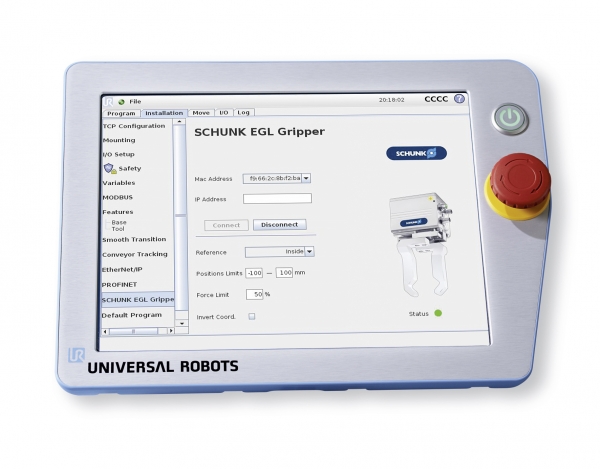 슝크의 지능형 EGL인 EGL plug-in UR caps 플러그-인을 통해서 프로그래밍 될 수 있습니다. [사진=슝크]