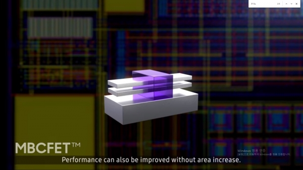 삼성전자의 3나노 반도체 핵심 공정기술 중 하나인 MBCFET(Multi Bridge channel FET)의 모습. [그림=삼성전자]