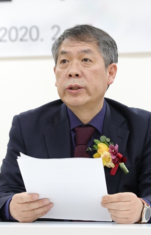 박진섭 서울에너지공사 사장이 2월 27일 퇴임사를 하고 있다. [사진=서울에너지공사]