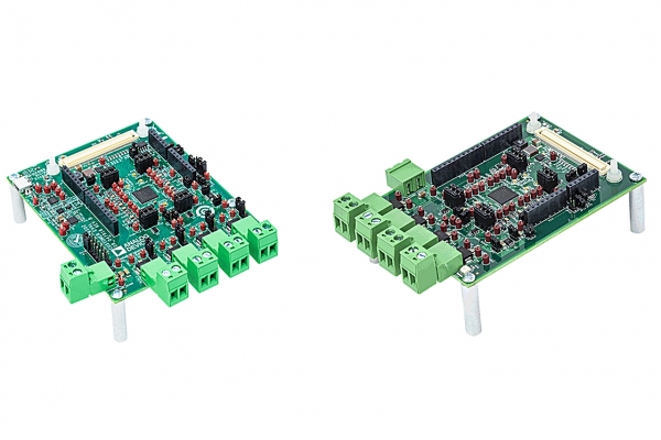 ADI의 소프트웨어 구성가능 I/O 제품군. 왼쪽부터 ‘AD74412R’와 ‘AD74413R’ [사진=ADI]