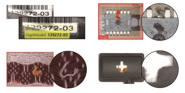 기존 머신비전에서 처리하기 힘든 성형 및 기능적 이상 현상도 딥러닝 기반 이미지 분석으로 식별 가능하다. [그림=코그넥스]