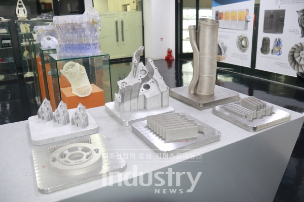 3D시스템즈의 금속 3D 프린터로 만든 성형물 [사진=인더스트리뉴스]