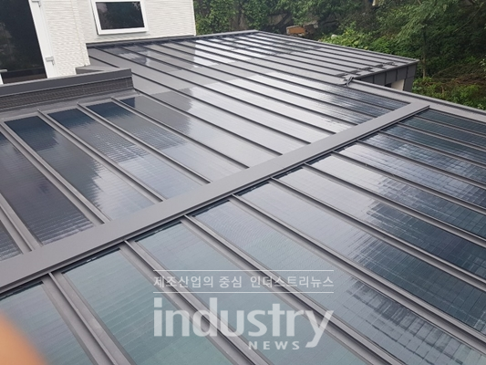 세종인터내셔널이 공급 중인 CIGS 플렉시블 박막형 BIPV 모듈 [사진=세종인터내셔널]