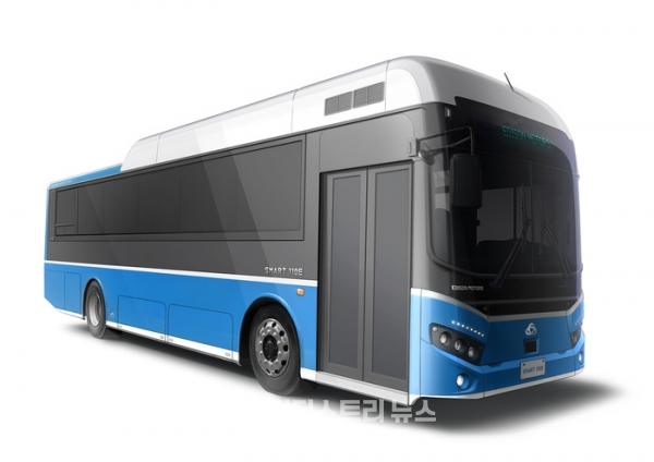 에디슨모터스의 ‘스마트 110E’ 전기버스 [사진=에디슨모터스]