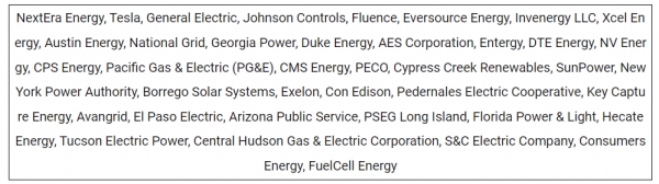 미국 ESS 주요 기업 [자료=KOTRA]