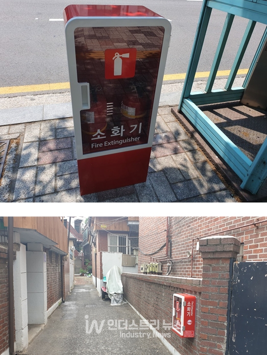 서울시 소방재난본부가 2015년부터 2021년까지 설치한 보이는 소화기는 총 4만2,969대다.  [사진=서울시]