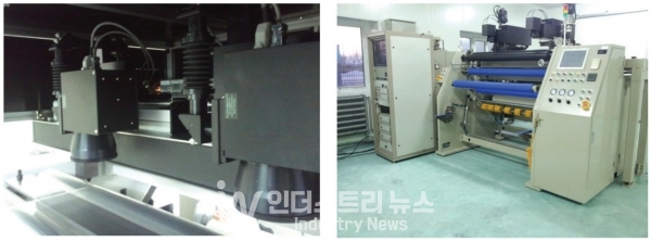 에스엠텍이 자체 제작한 레이저를 활용해 만든 ‘통기성 필름가공기’는 김치 포장비닐에 눈에 보이지 않는 미세한 구멍을 뚫어 공기가 숨 쉴 수 있게 만들었다. [사진=에스엠텍]