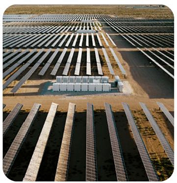 대표 태양광 연계 ESS 프로젝트 (Baldy Mesa Solar and Storage Project in Adelanto, California) [자료=Amazon, 2023 Amazon Sustainability Report, 2024. 7.]<br>