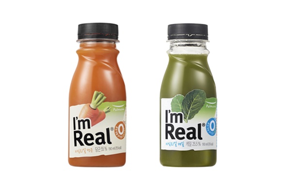 '아임리얼 케일'과 '아임리얼 당근' 제품 이미지. [사진=풀무원]