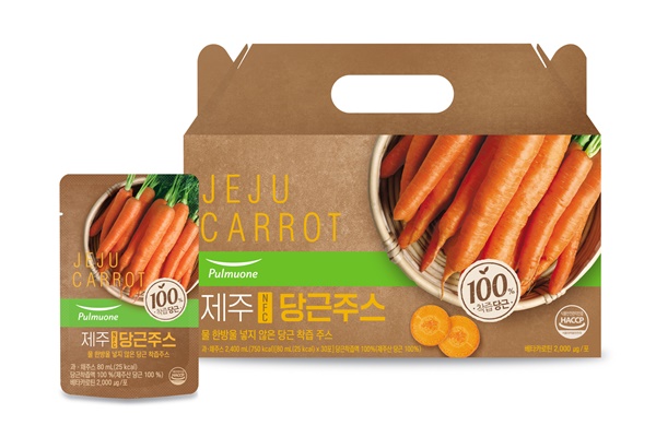 제주 NFC 당근 주스’ 제품 이미지. [사진=풀무원]