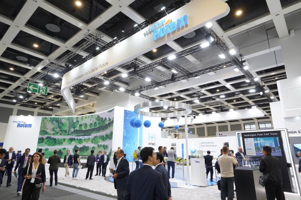 현대로템 이노트란스 박람회 부스 전경./사진 = 현대로템