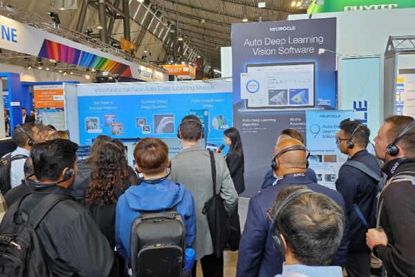 뉴로클이 세계 최대 머신비전 전시회에 참가해 직관적인 인터페이스와 손쉬운 사용법을 갖춘 오토딥러닝 비전검사 소프트웨어를 선보였다. [사진=뉴로클]