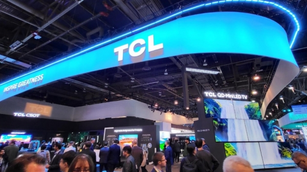 지난 1월 미국 라스베가스에서 열린 'CES 2024'에 마련된 TCL 부스/사진 = 연합뉴스