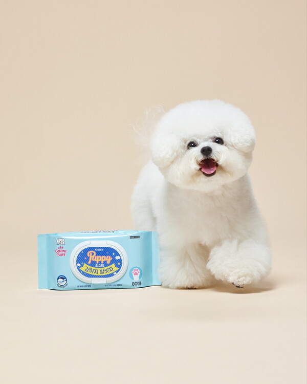 LG생활건강 애견브랜드 시리우스는 강아지용 풋샴푸인 '강아지 발씻자'의 '티슈형' 제품을 출시했다./사진=LG생활건강