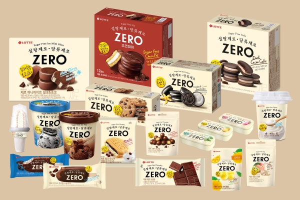 롯데웰푸드 제로(ZERO) 제품 19종./이미지=롯데웰푸드
