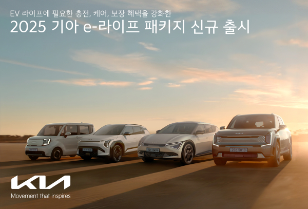 기아가 전기차 라이프 전반에 필요한 충전, 케어, 보장 프로그램을 제공하는 'e-라이프 패키지'의 혜택을 강화해 새롭게 선보인다./사진=기아