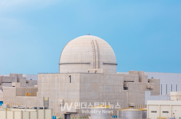지난해 4월 상업운전을 시작한 UAE 바라카 원전 1호기 [사진=한전]
