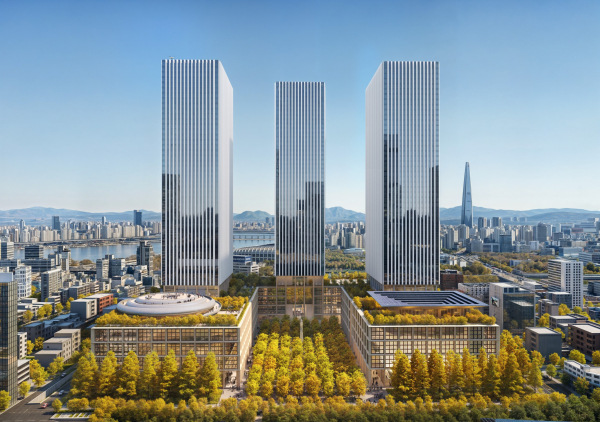 현대자동차그룹 GBC 내 녹지공간 디자인 조감도./이미지=현대차그룹