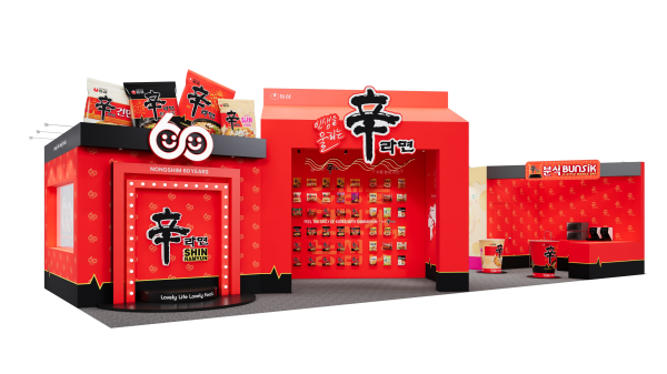 대한민국 라면박람회 농심 부스 렌더링 모습./이미지=농심