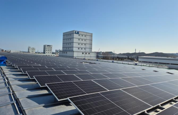 LS전선 동해 사업장에 설치 된 태양광 발전 시스템./사진=LS전선