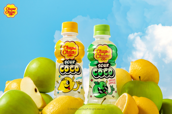 츄파춥스 사우어코코 레몬맛, 청사과맛./이미지=농심