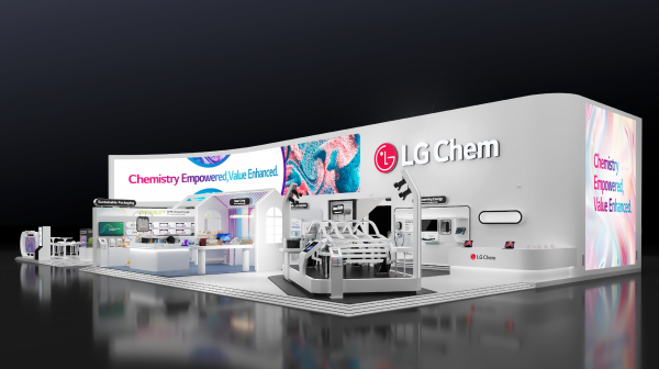 LG화학의 '차이나플라스 2025' 전시 부스 조감도./사진=LG화학