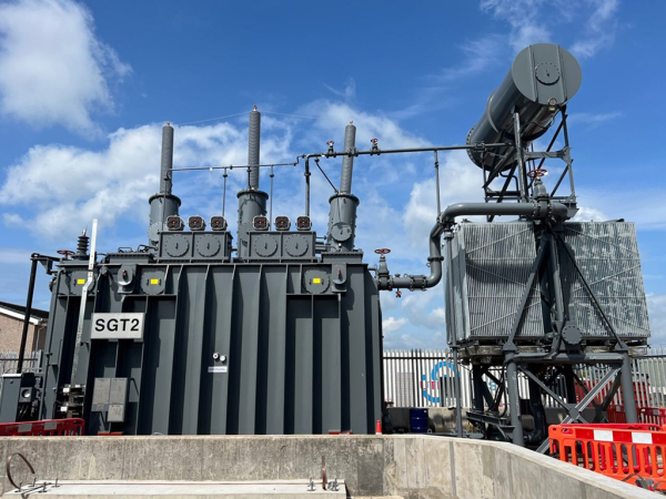 효성중공업이 2023년 스코틀랜드에 공급한 초고압변압기 모습. /사진=효성중공업