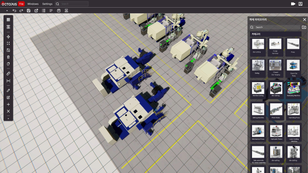 OCTOPUS Simulator - 3d simulation [사진=유비씨]
