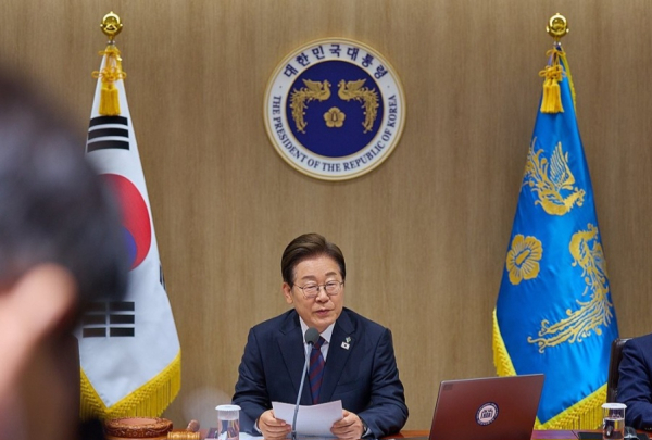 이재명 대통령이 10일 서울 용산 대통령실에서 국무회의를 주재하고 있다. /사진=대통령실