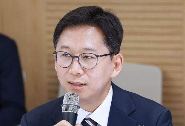 배경훈 과학기술정보통신부 장관이 지난 7월 21일 서울 동대문구 서울바이오허브에서 열린 AI 바이오 육성을 위한 현장간담회에 참석해 발언하고 있다. /사진=연합뉴스