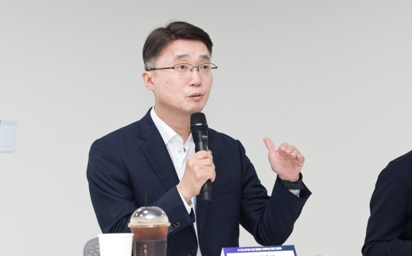 류제명 과학기술정보통신부 제2차관이 7월 25일 서울 마포구 SW마에스트로에서 열린 '데이터 규제혁신 간담회'에서 인사말을 하고 있다. /사진=과학기술정보통신부