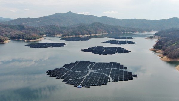 임하댐 수상태양광 전경 [사진=한국수자원공사]