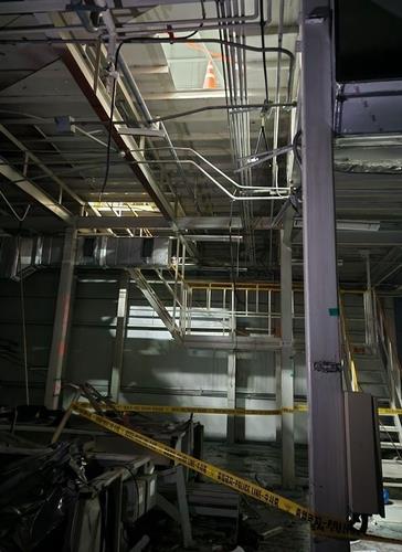 현대자동차 전주공장 노동자 추락사고 현장./사진=전북특별자치도 소방본부