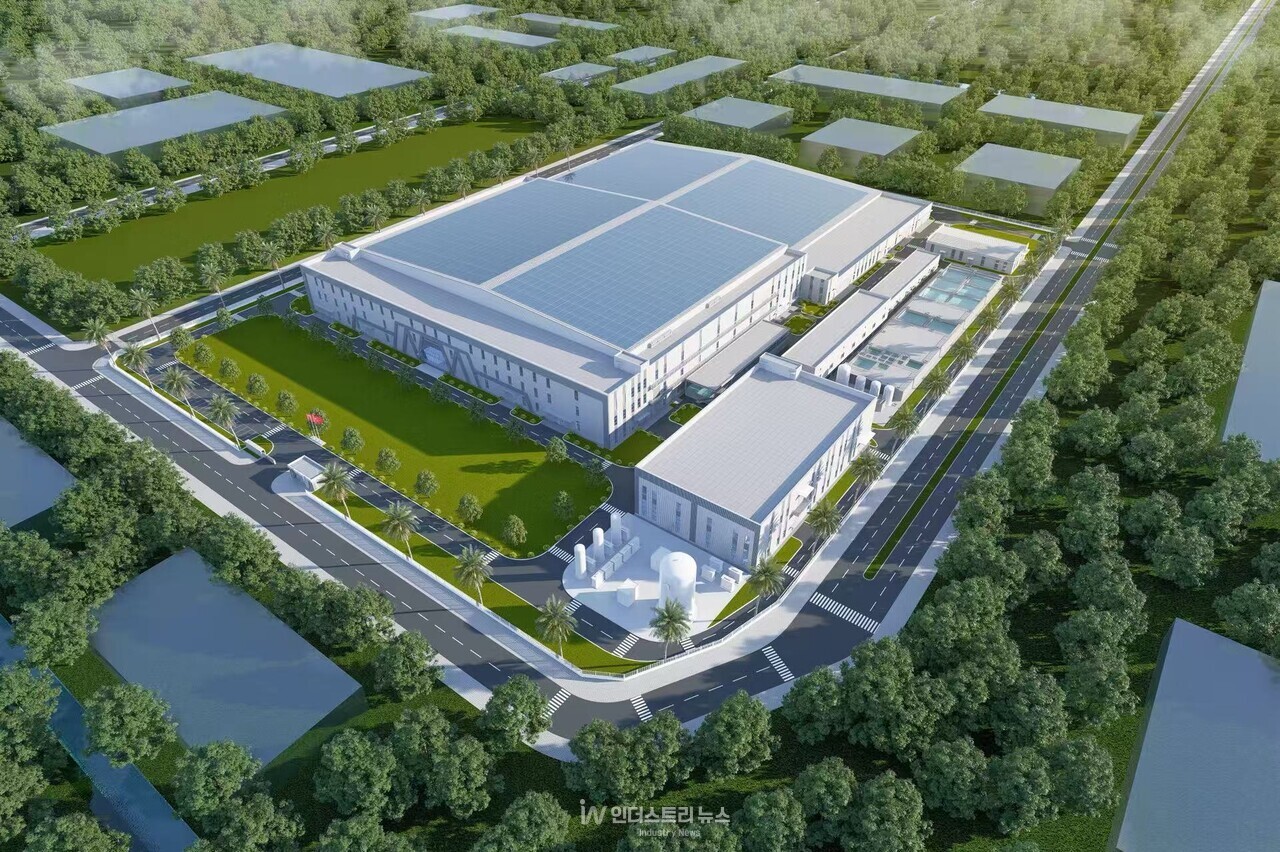 OCI홀딩스 베트남 웨이퍼 공장 조감도 [사진=OCI홀딩스]<br>