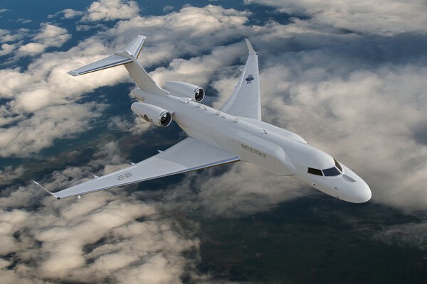 대한항공과 L3Harris 컨소시엄이 대한민국 공군에 공급하게 될 항공통제기 예상도./이미지=대한항공<br>